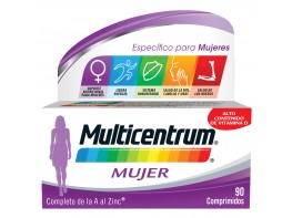 Imagen del producto Multicentrum Mujer multivitamínico 90 comprimidos