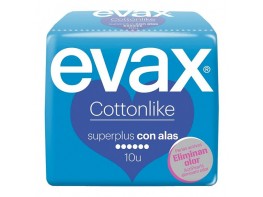 Imagen del producto Evax compresas cottonlike super plus alas 10