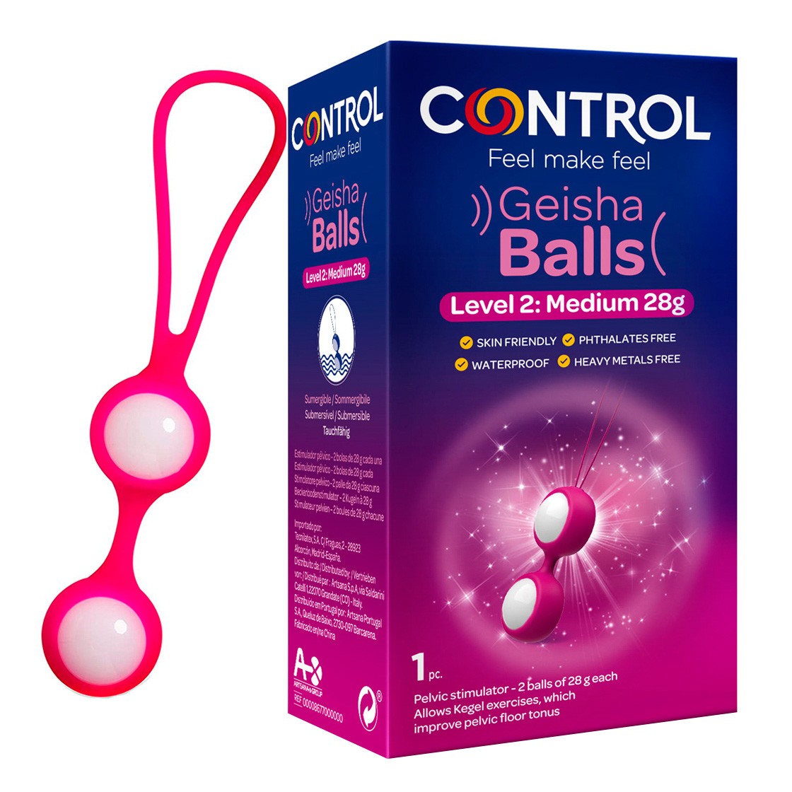 Control Geisha Balls Estimulador femenino Nivel II 28g
