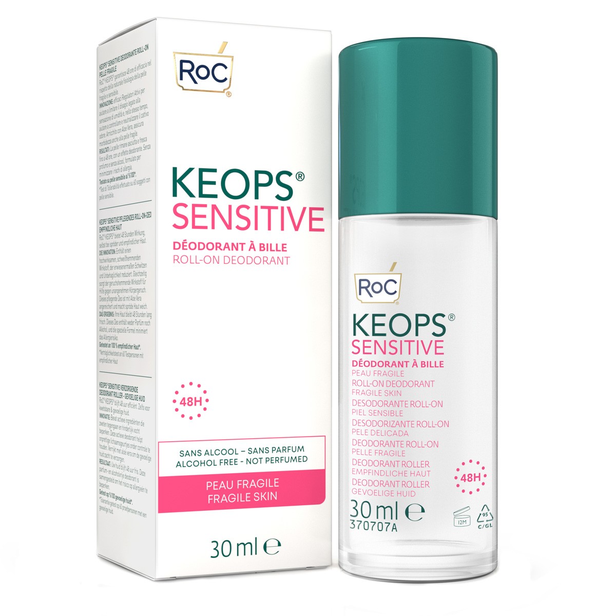 Roc Keops pack desodorante roll-on p. sensible 30ml